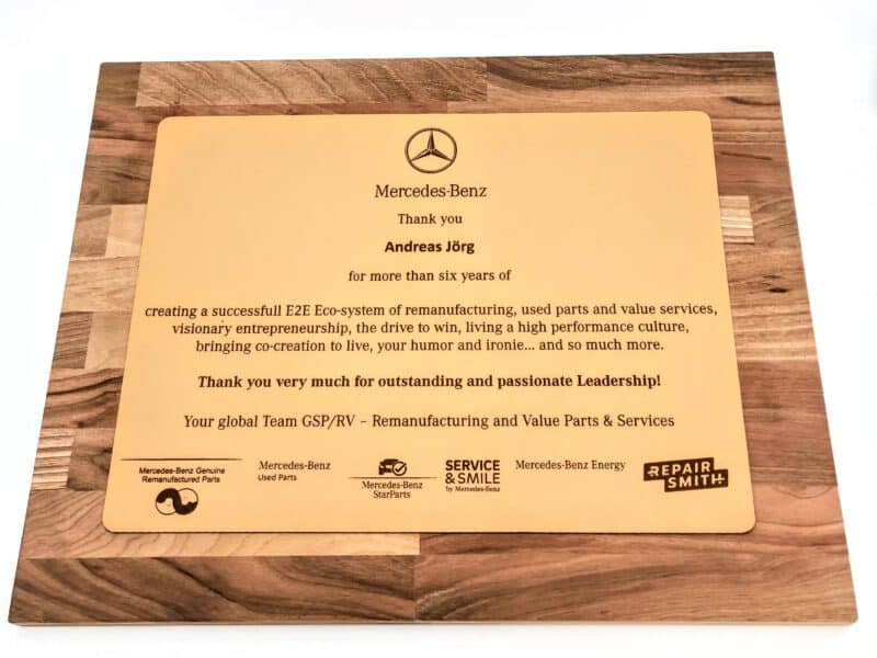 Abschiedsgeschenk Mercedes Benz